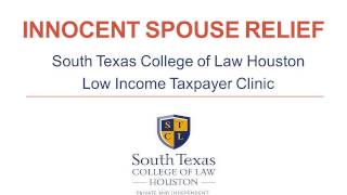Innocent Spouse Relief from Federal Taxes
