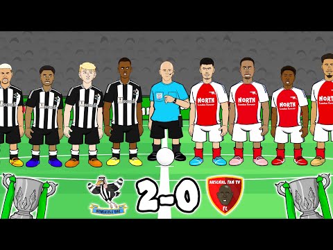 Newcastle knock-out Arsenal🏆 (Carabao Cup Highlights Semi-Final Isak Gordon)