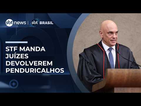 STF manda juízes devolverem penduricalhos pagos além do teto do funcionalismo | #SBTBrasil
