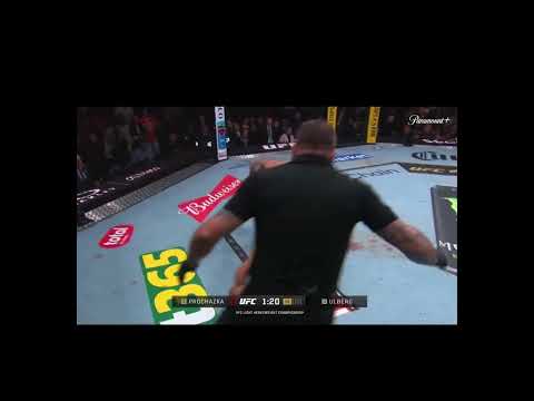 Carlos Ulberg knocks out Jiri Prochazka after completely blowing out his knee ..OH MY GOD 😵‍💫😵‍💫