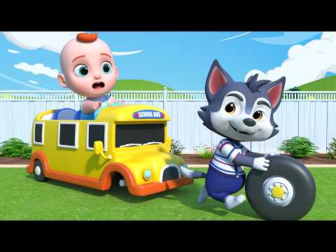 Ônibus Escolar Perdeu a Roda | NOVO! As Rodas do Ônibus - Músicas Infantis | Leo em Português