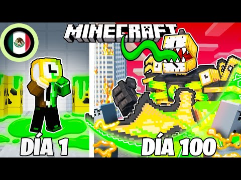 ¡Sobreviví 100 DÍAS como un CLOCKMAN ZOMBIE en Minecraft HARDCORE!