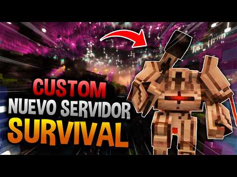 ✨ NUEVO SERVIDOR Survival Custom para MINECRAFT PE 1.21.92 ✅ ¡BOSSES y MAZMORRAS! (Java & Bedrock)