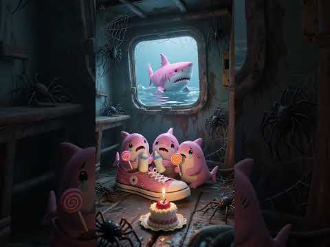 Baby Shark Stuck in a Ship! 🦈🚢 | Trapped in the Deep Sea #shark #whale #ocean #shorts