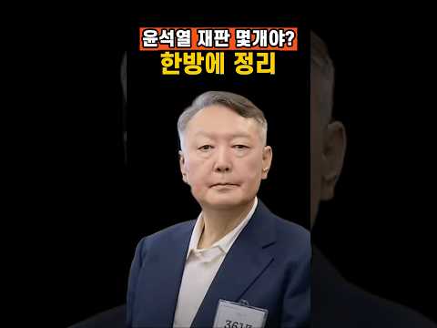 <strong>윤석열</strong> 8개 <strong>재판</strong> 형량 순 총정리
