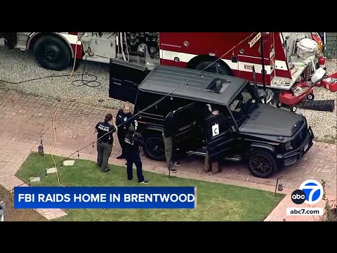 Fire truck seized when FBI raids home in upscale LA neighborhood