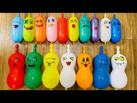 The shocking secret to making hilarious slime with long balloons | Satisfying slime videos