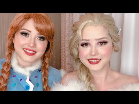 Happy Holidays from Elsa and Anna