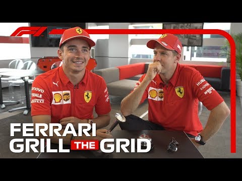 Ferrari's Charles Leclerc and Sebastian Vettel! | Grill The Grid 2019