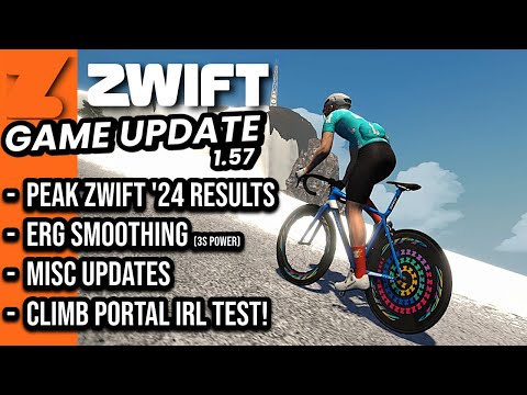 ZWIFT Game Updates v1.57 // Peak Zwift 2024 RESULTS // Willunga Climb Portal