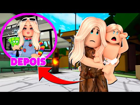 A IRMAZINHA POBRE QUE VIROU MILIONARIA - HISTORINHA DE BROOKHAVEN RO ROBLOX