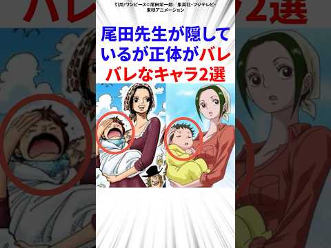 尾田先生が隠している正体がバレバレなキャラ2選