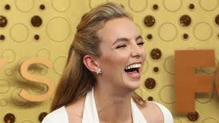 jodie comer laughing for a minute