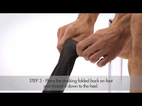 How to put on RelaxSan Man Compression Cotton Socks