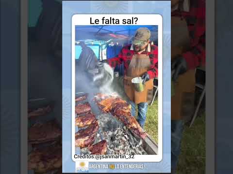le puso poca sal al asado #soyargentino #humorargentino #estoesargentina #shorts
