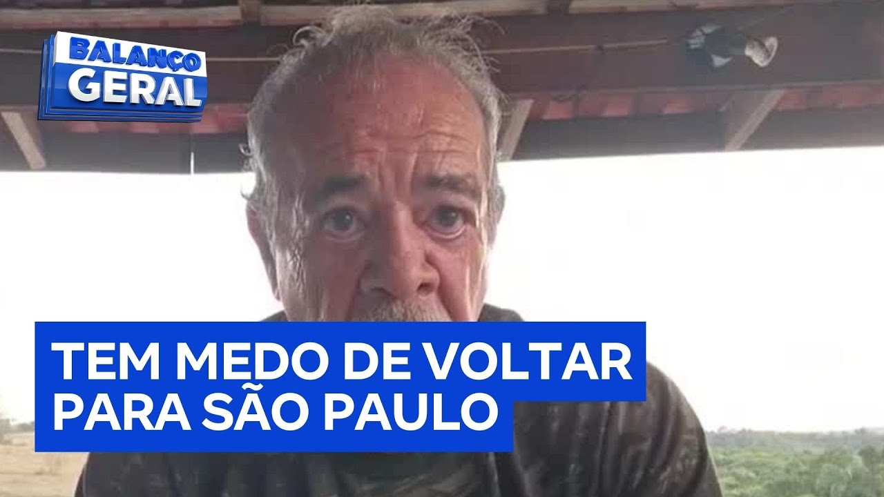 Após assalto à mão armada, idoso do interior de SP se recusa a voltar à capital para visitar o filho