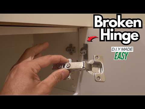 Cabinet hinge broken? How to replace it DIY