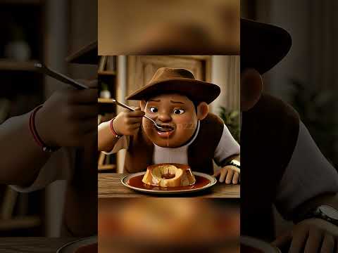 Gopal HABISKAN PUDING KARAMEL?!! 🤩😋 #boboiboy #mukbang