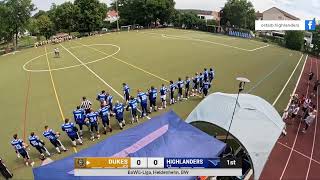 American Football Nordbaden Dukes vs Ostalb Highlanders