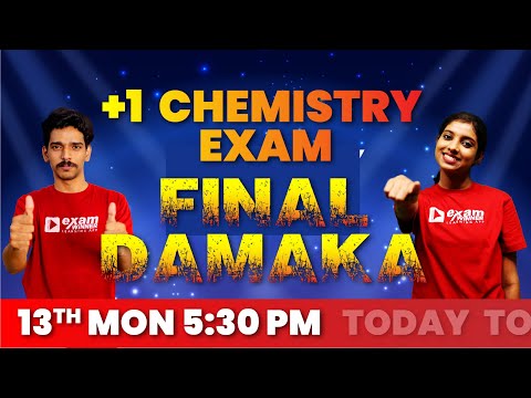 Plus One Exam | Chemistry | Final Dhamaka | Exam Sure  Questions | Exam Winner