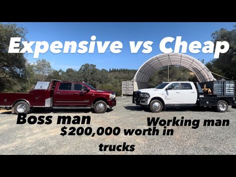 Comparing CHEAP vs EXPENSIVE FLAT BEDS! Ram 3500 and Ram 5500 Cummins