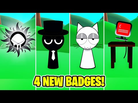 How to get ALL 4 NEW BADGES in 3D SPRUNKI ROLEPLAY! NEW UPDATE!! (ROBLOX)