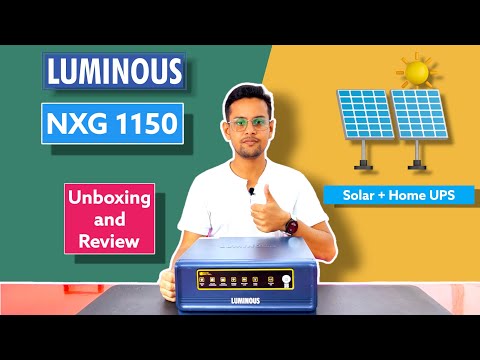 LUMINOUS NXG 1150 Solar Inverter Review | Best 12v solar and home ups