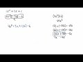 Factoring and GCF Concepts