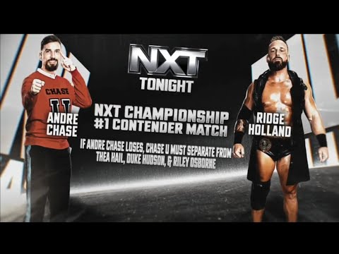 Lucha Completa: Andre Chase Vs Ridge Holland - WWE NXT 19/11/2024 (En Español)