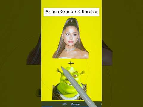 Turning Ariana Grande Into Shrek😭 #fanart #Unofficial
