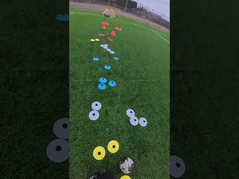 FASTEST footwork drill🌪️to improve dribbling #footballskills #soccer #football #footwork #skills