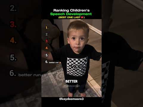 Ranking Children's Speech Development ๐