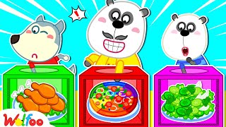 Jangan Salah Memilih Kotak Misteri 🥗 Kebiasaan Sehat untuk Anak 📺  Wolfoo Indonesia