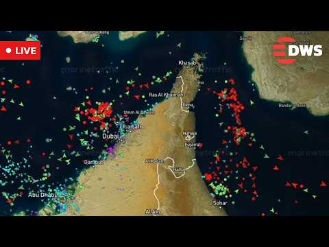 LIVE: Animated View Of Strait Of Hormuz Highlights Key Shipping Traffic Flow | DWS News | AH14