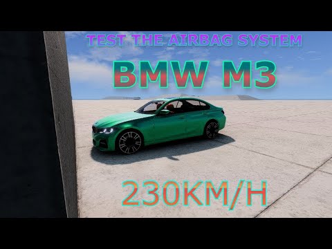 Testing BMW M3 VS Wall and airbag system - BeamNG Drive