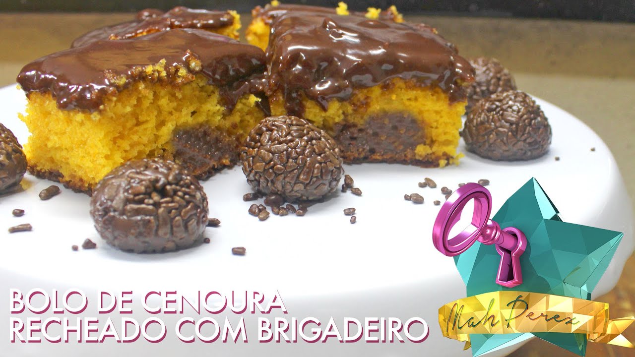 Bolo De Cenoura Que Já Sai Recheado Do Forno Como fazer bolo de cenoura que já sai do forno recheado com brigadeiro