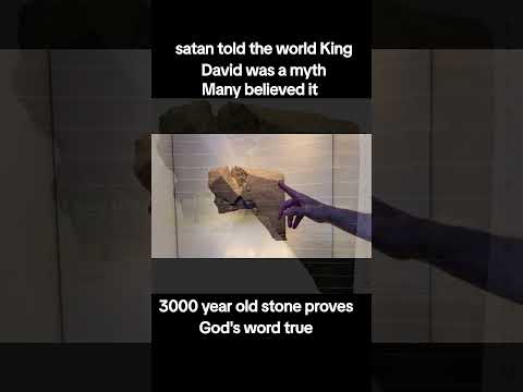 satan told the world the Bible is allegorical and people like King David don't exist SMH