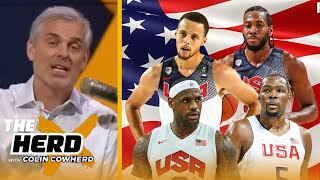 THE HERD | "It's GOAT performance!!!" Colin Cowherd react LeBron, Steph headline U.S. Olympic Roster