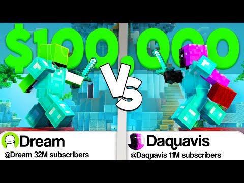 Dream VS Daquavis $100,000 PVP DUEL (Reaction)