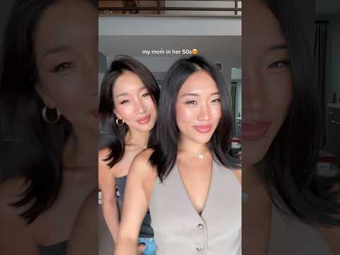 I hope I her genes when I’m older🤭🥹 #mom #momanddaughter #trend