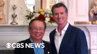 YouTube video thumbnail: Family Tied to Suspected Chinese spy Gave $4.4 Million to Gavin Newsom, Other California Politicians