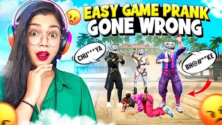 Free Fire Easy Game Prank Gone Wrong 😭 || Garena Free Fire