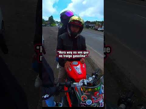 Me quedo sin gasolina en plena ruta #motos #biker