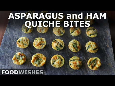 Asparagus & Ham Quiche Bites | Fun-Sized Crust-less Quiche | Food Wishes