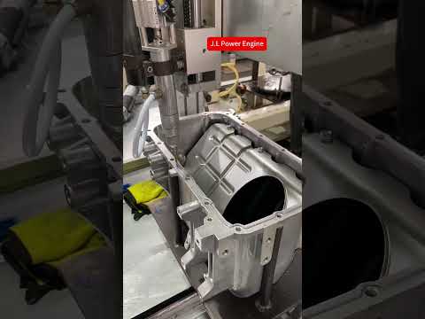 Auto Engine oil sump tank gluing CarEngine #FactoryDirect #EngineReplacement