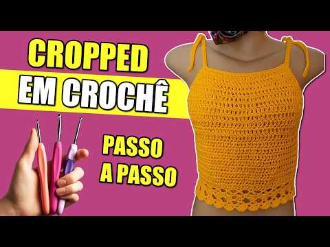 CROPPED EM CROCHÊ RÁPIDO E FÁCIL | Passo a Passo