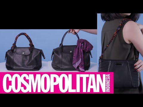 DIY Bag Scarf Tutorial (3 LOOKS)