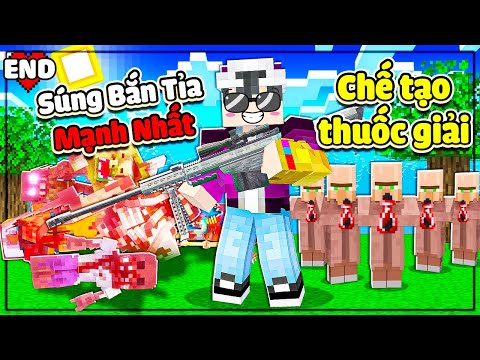 MINECRAFT VÙNG ĐẤT ZOMBIE * TẬP CUỐI | LỘC CHẾ TẠO THUỐC GIẢI VIRUS ZOMBIE VÀ LÀM XẠ THỦ BẮN TỈA😎❗