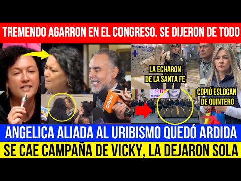 SE ENCENDIÓ EL SENADO. NO DURO LA PAZ, TREMENDO AGARRÓN. VICKY QUEDÓ SOLA, COPIÓ ESLOGAN DE DANIEL