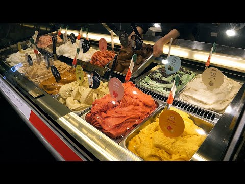 이탈리안 젤라또 아이스크림 / Italian gelato ice cream making - korean street food